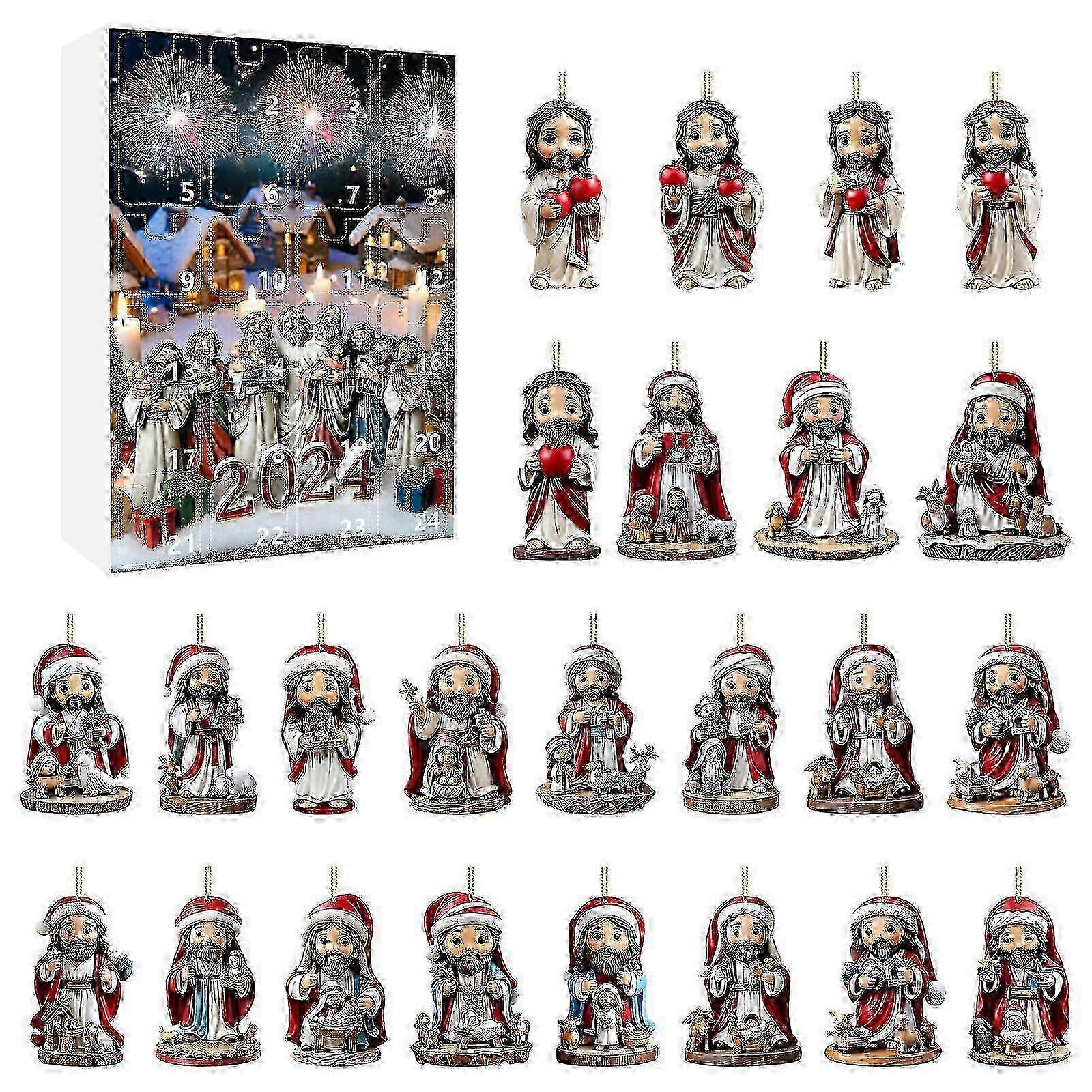 Christmas Calendar for Children with 24 Day Countdown Ornaments