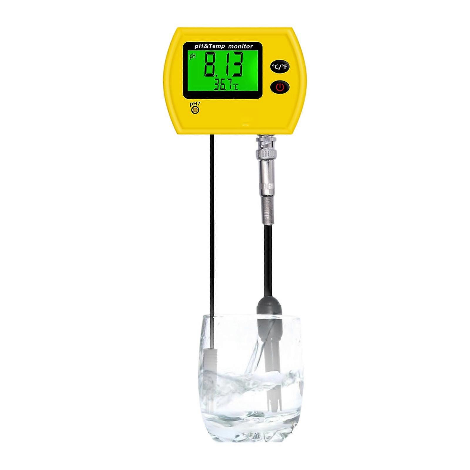 ABS Acidity Meter with Automatic Calibration and Temperature Sensors Water Quality Tester for Precise Measurements Multicolor