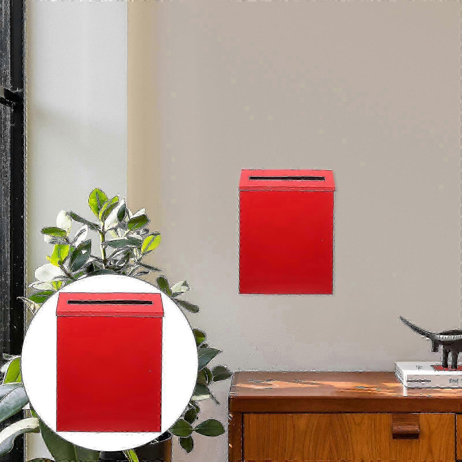 Metal Mailbox Letter Container Wall Mounted Mailbox Large Capacity Mailbox For Home