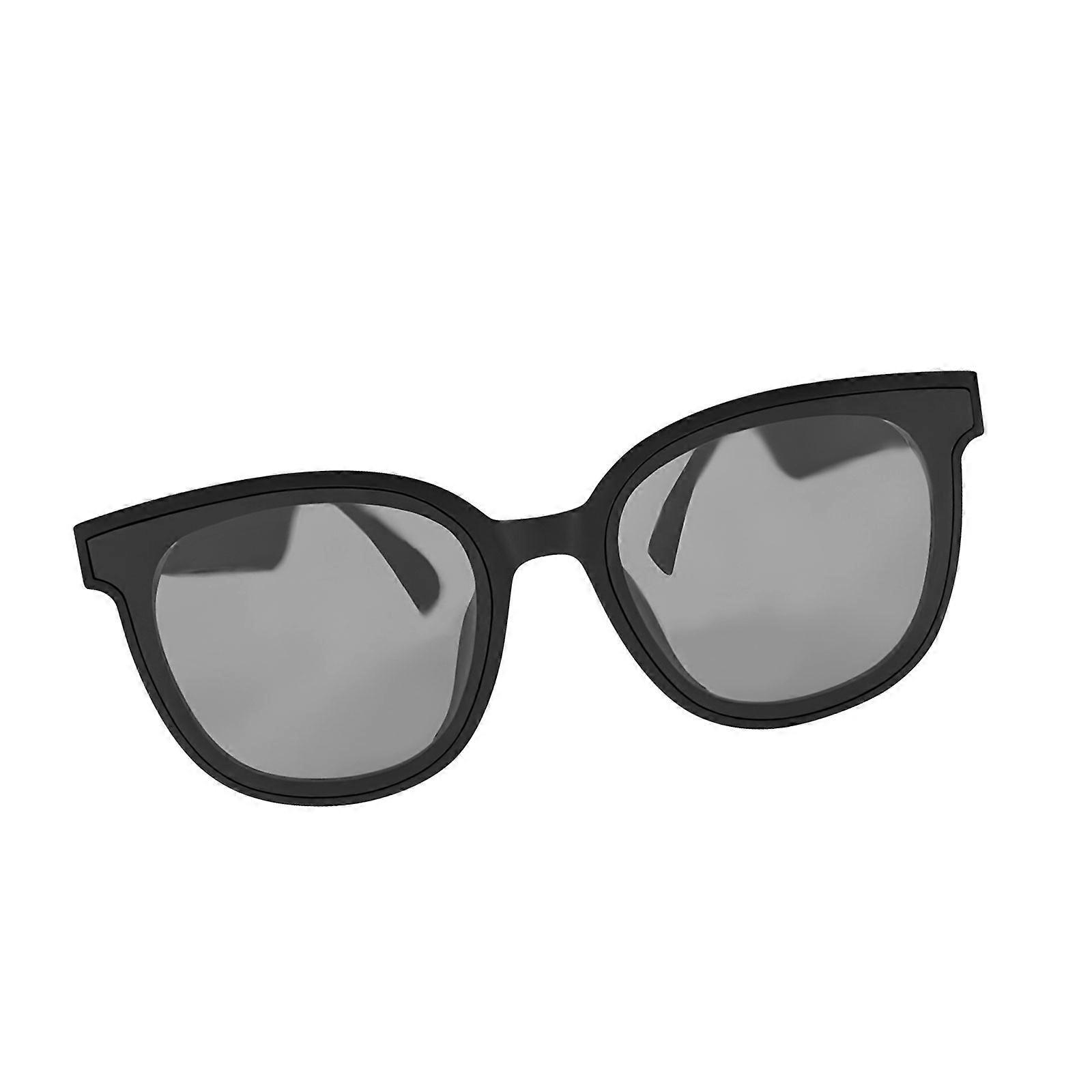 Intelligent Sunglasses Highlighting INTELLIGENCE Language Translation Grasps Complimentary Commands Rechargeable Battery Thin Security Glasses  Black