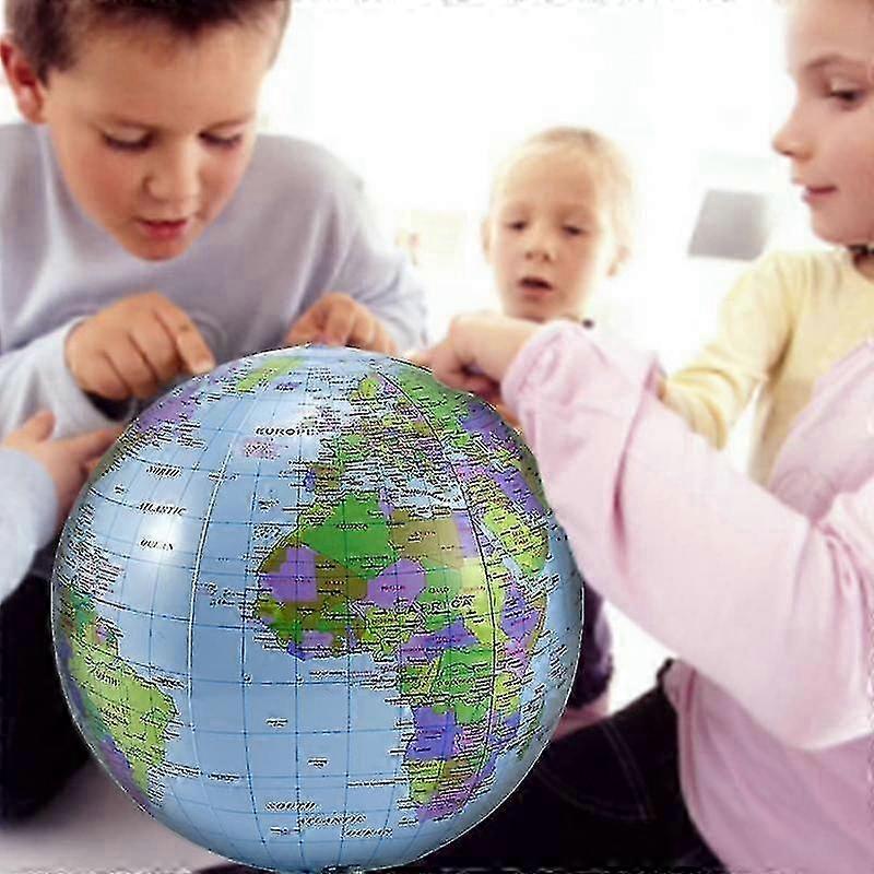 30cm Inflatable World Globe Earth Map Teaching Geography Beach Swimming Pool / Splashing Water