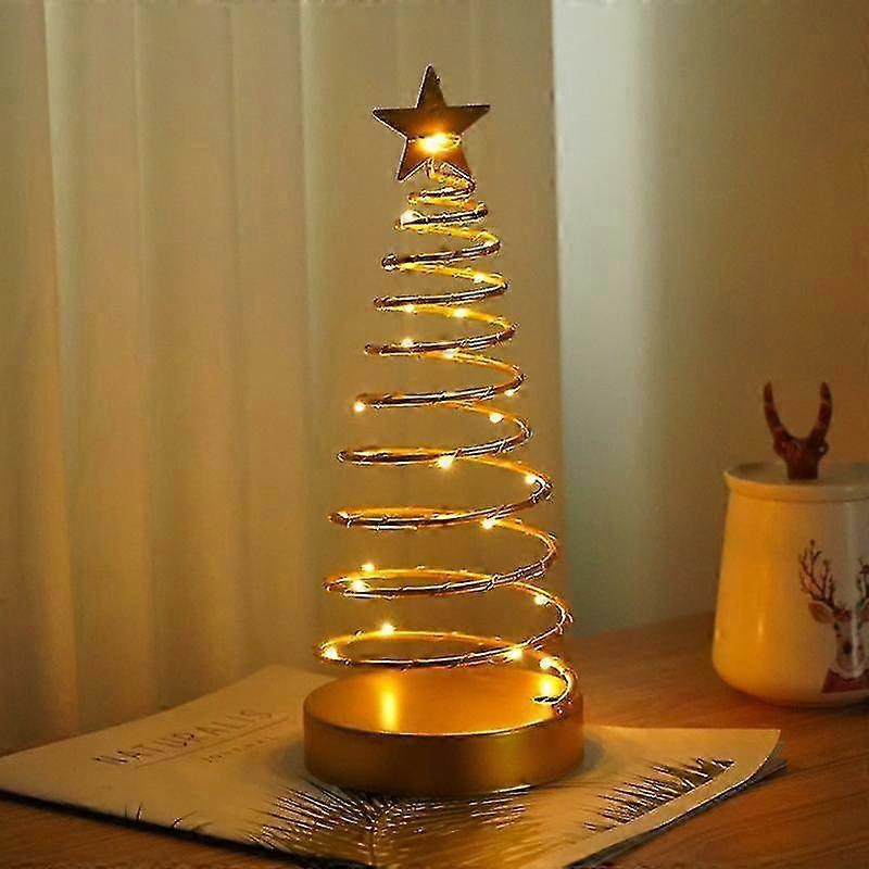 Lighted Star Ornament with Crystal Ball and Metal Stand for Desk Display