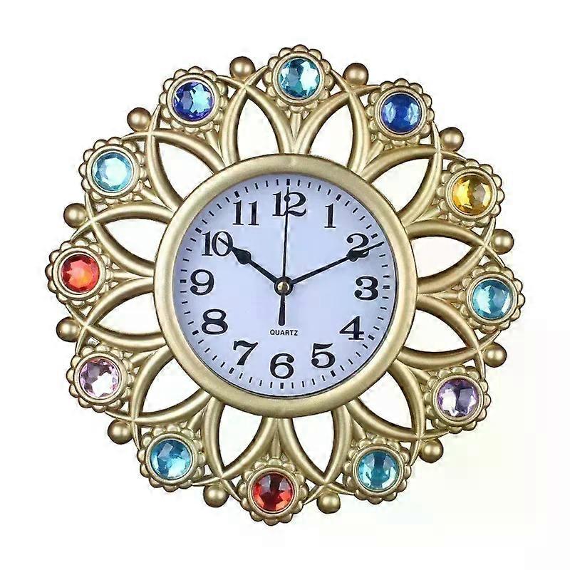 10inch European Style Light Luxury Retro Mute Does Not Tick Wall Clock As Precise Font Clear Mute Quartz Clock Decorative Clock