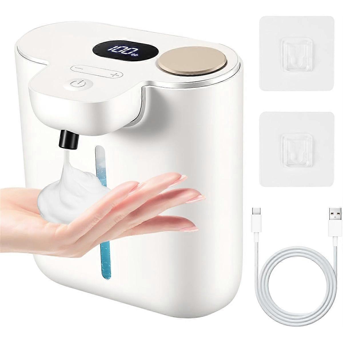 Automatic Soap Dispenser,Touchless Foaming Soap Dispenser,16.9oz/500ml Rechargeable Wall Mounted Sma