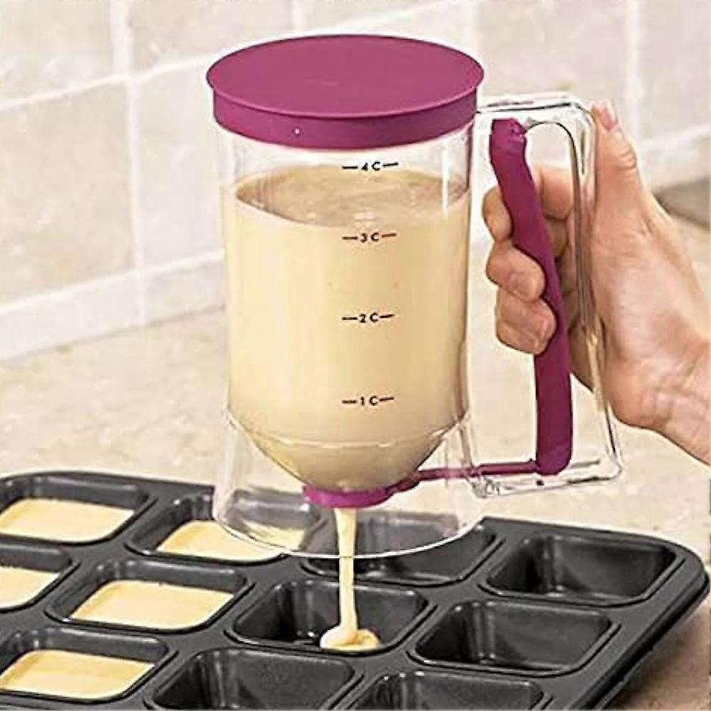 Multifunctional Batter Separator Batter Funnel Hand-Crank Batter Colander Handheld Batter Separator Batter Dispenser