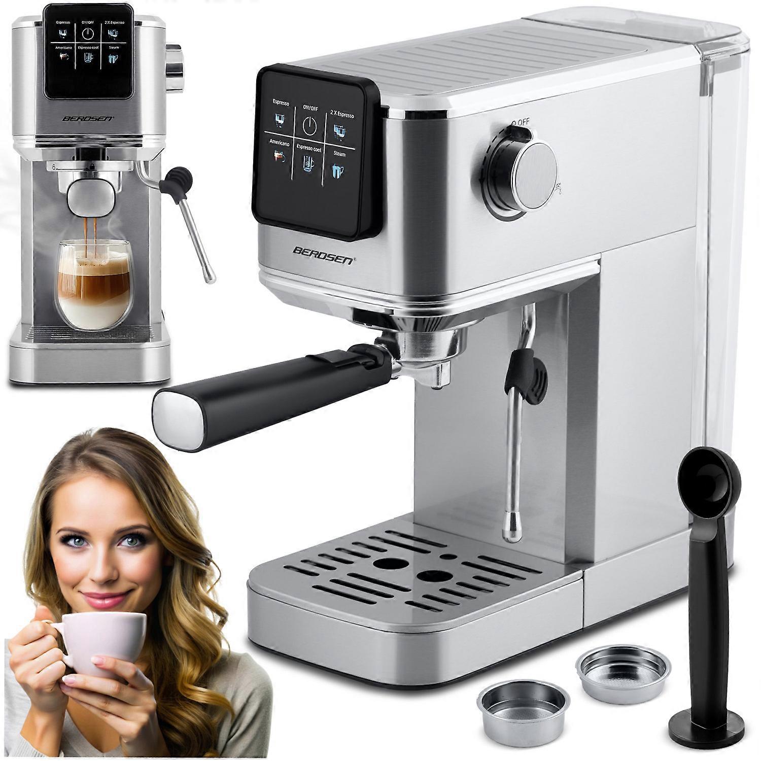 Berdsen BD-770 20 bar espressomaskin, silver