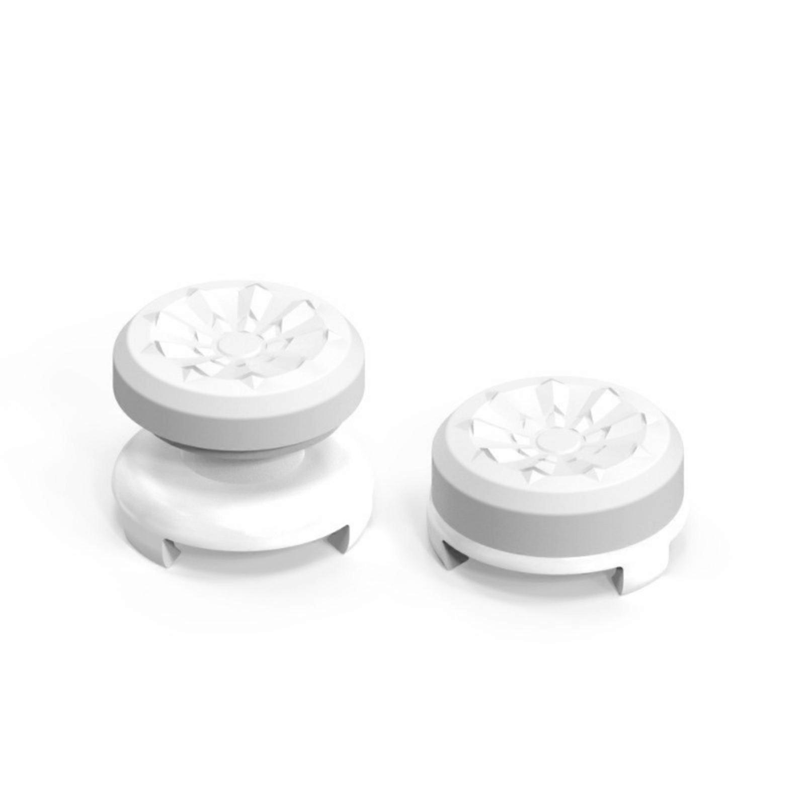 1 Pair Performances Thumbsticks Cover for P4/P5 High Rise Analog Joysticks Caps Enhances Grip and Precised Control  White