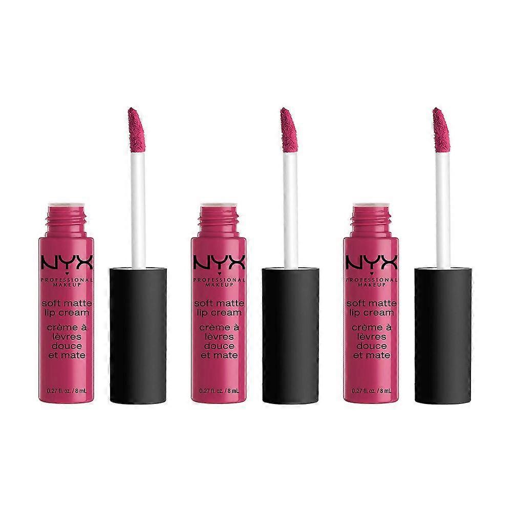 3 x NYX Soft Matte Lip Cream 8ml  - Prague