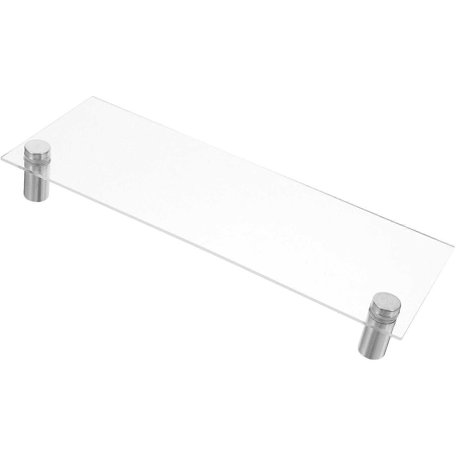 Simple Rectangle Name Plate Sign Stand For Table Display Suitable For Office And Retail Stores 1Pcs