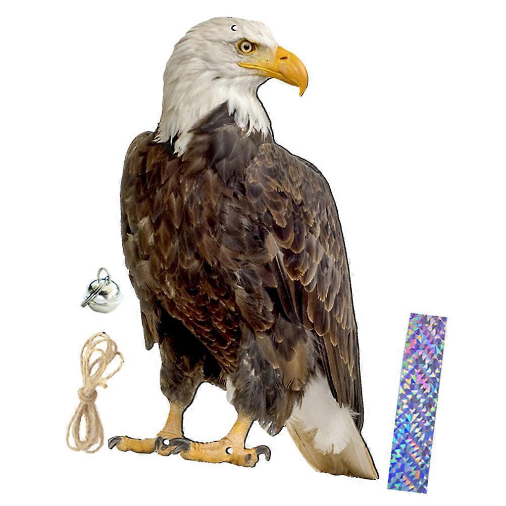 1 set of Bird Deterrent Decorative Rotating Bird Deterrent Catcher Hanging Eagle Ornament