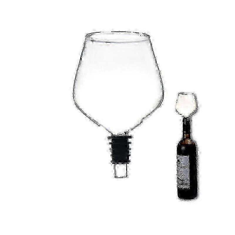 Garrafa de vidro sem chumbo para rolha de vinho tinto com copo de beber sem haste para preservação e serviço de vinho