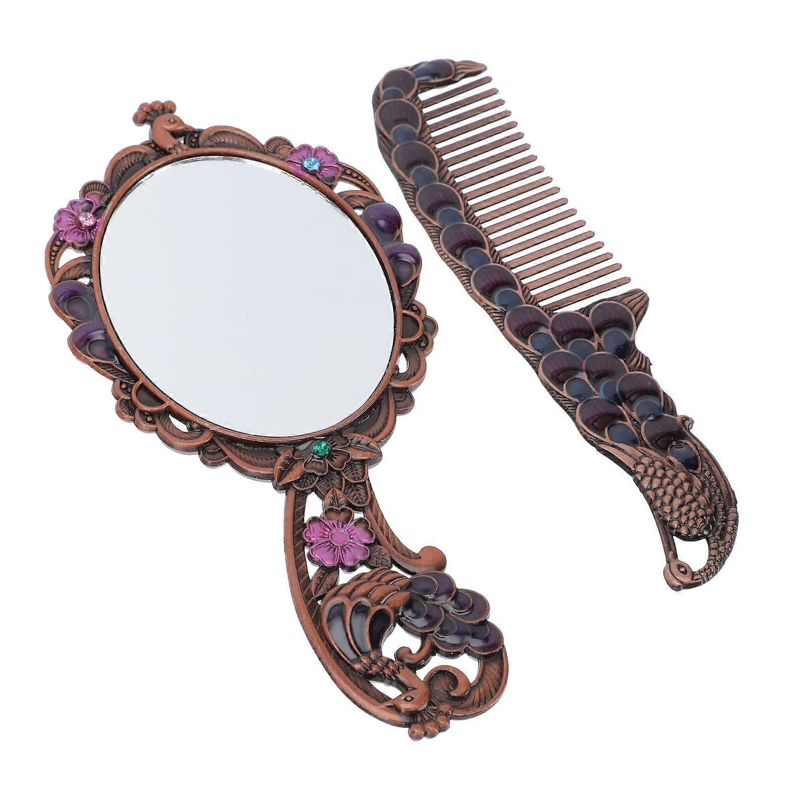 Vintage Cosmetic Mirror Makeup Mirror for Handheld Use 8Sets Combo