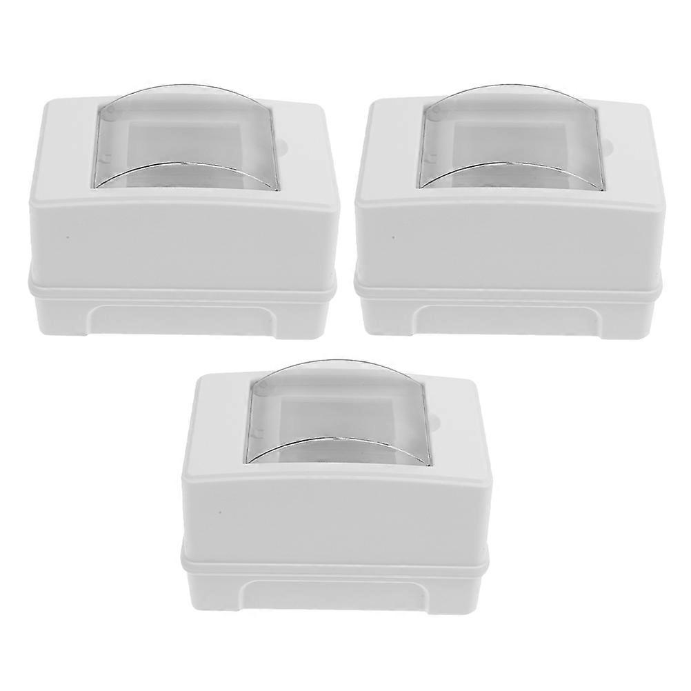 Power Supply Protection Box Waterproof Electrical Panel Box For Outdoor Installation ABS Material Rectangular Shape 3 Pcs