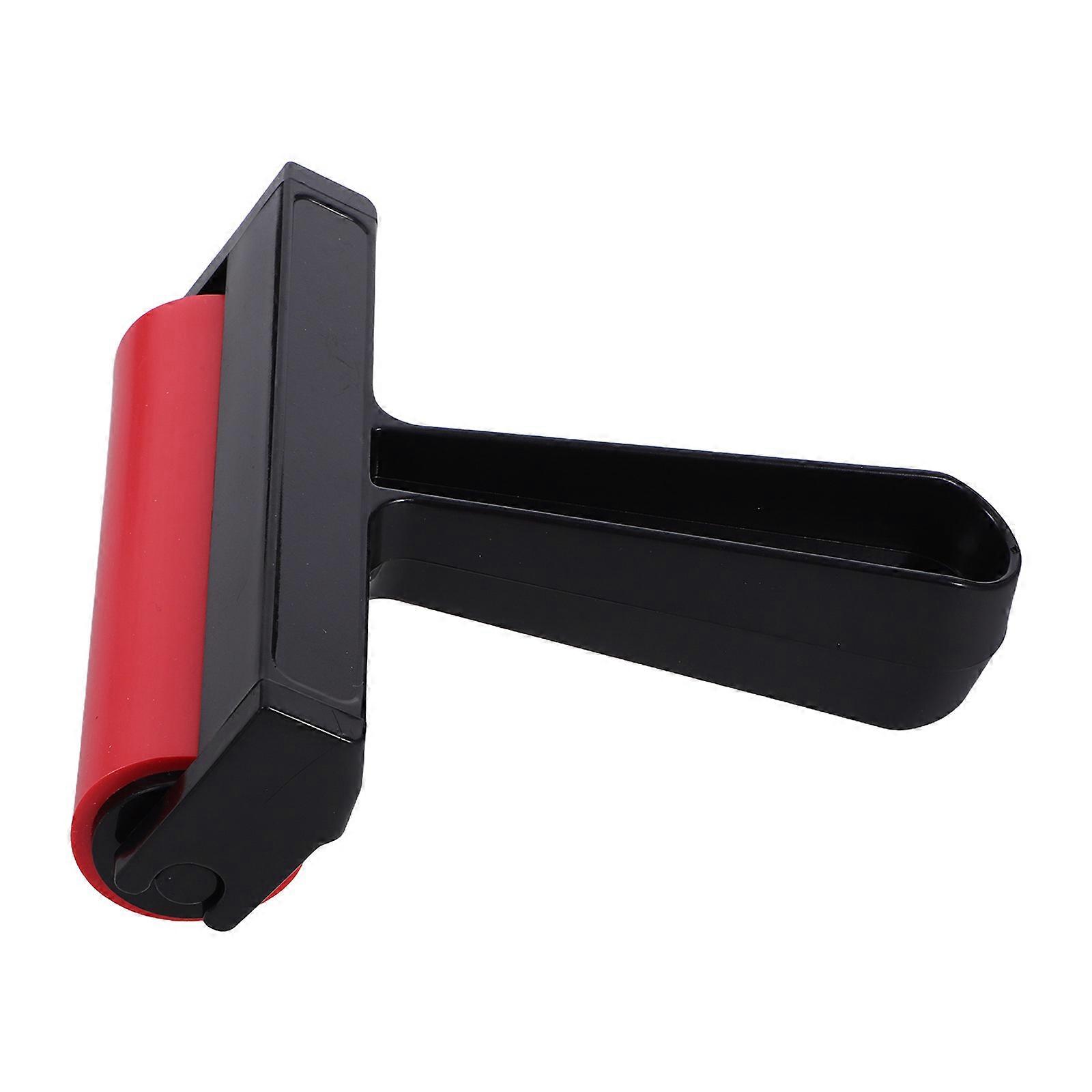 Red Rubber Roller for Printmaking Use 2Pcs Mini Handheld Craft Tools