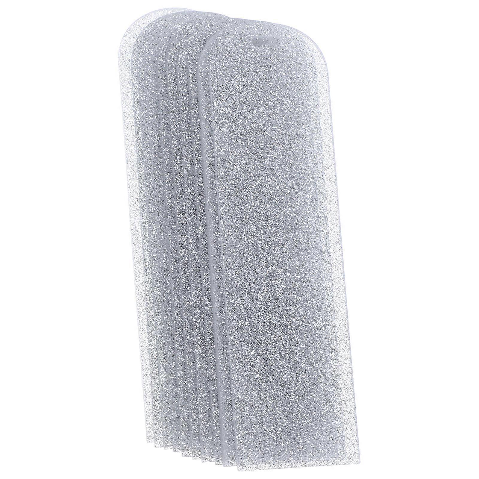 Silver Acrylic Blank Bookmark 10Pcs for Reading Use DIY Craft Bookmarks