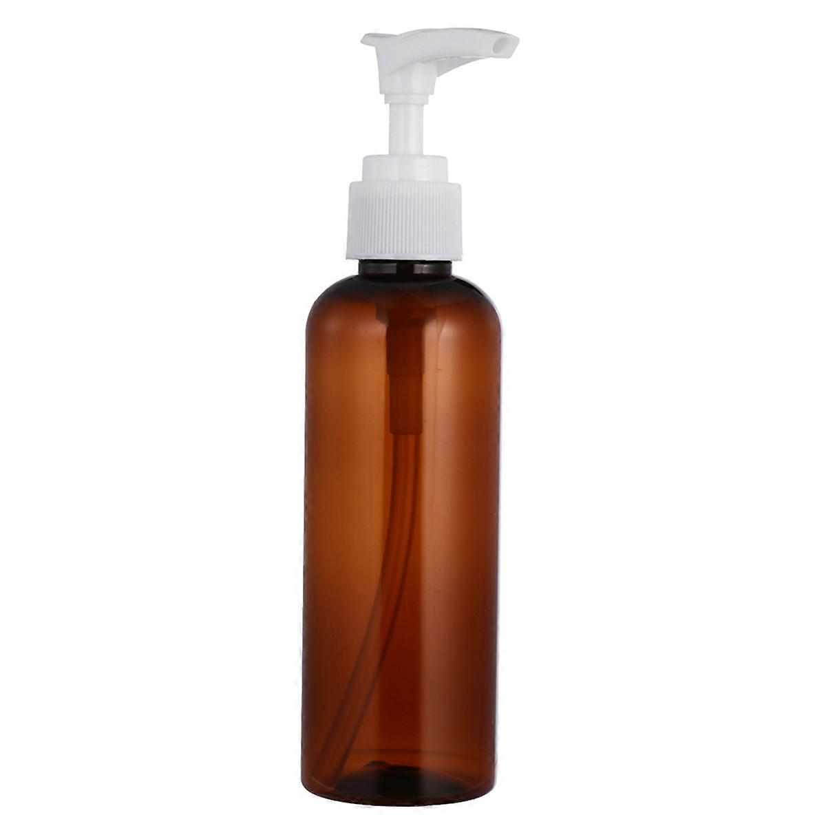 Brown Bottle with Pump for Storing 50Pcs Plastic Empty Lotion Dispensers