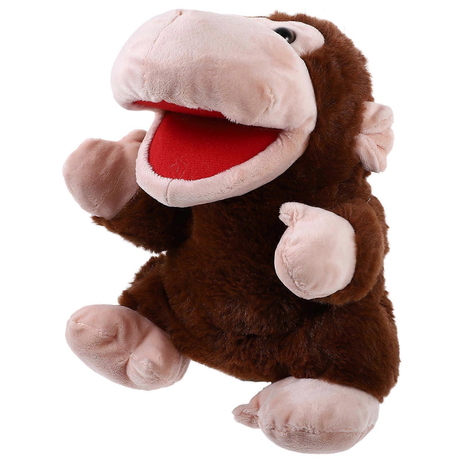 Interactive Monkey Hand Puppet Plush Toy for Storytelling