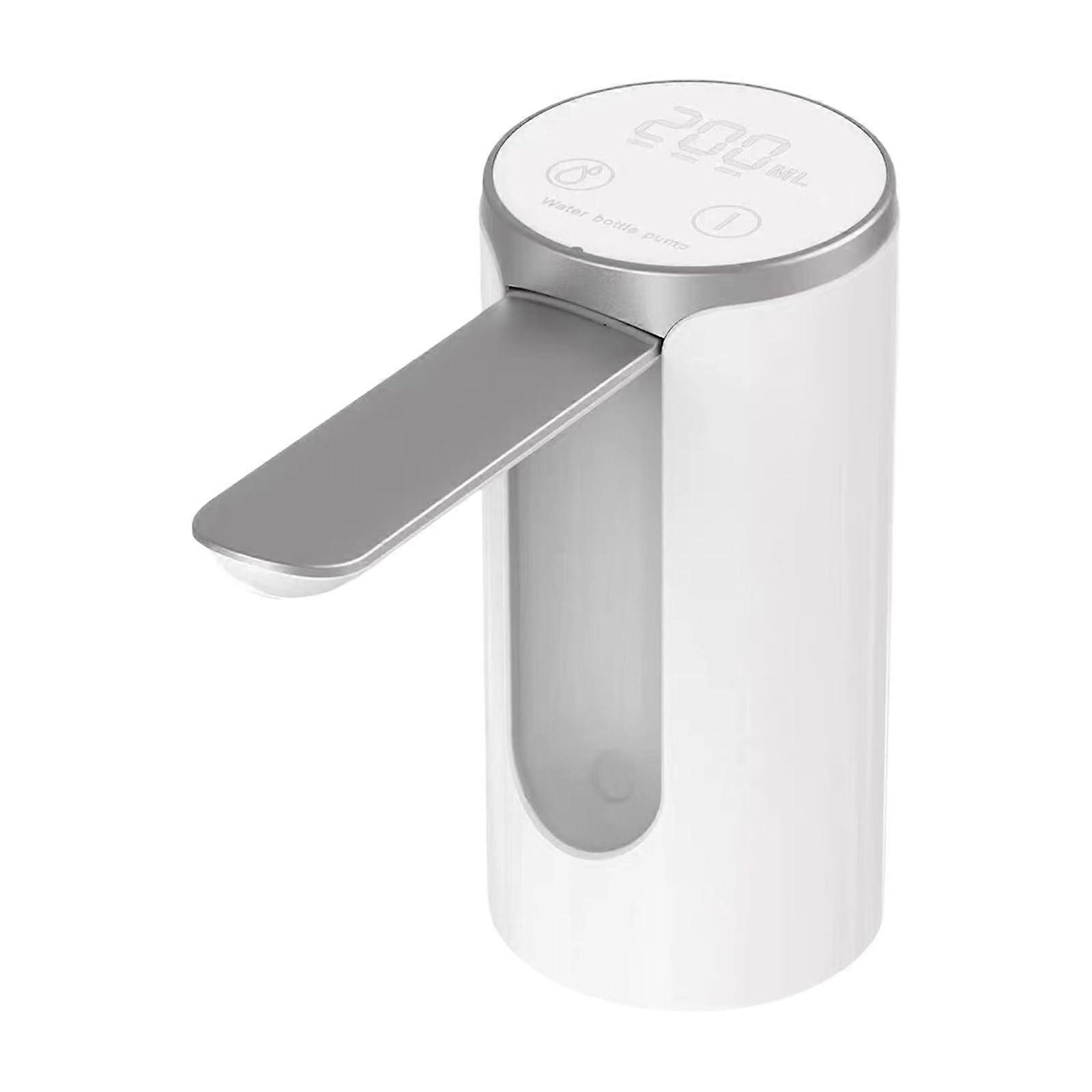 Electric Water Dispenser With USB Charging, Intelligent Pouring, Touch Control, Compact Size, White