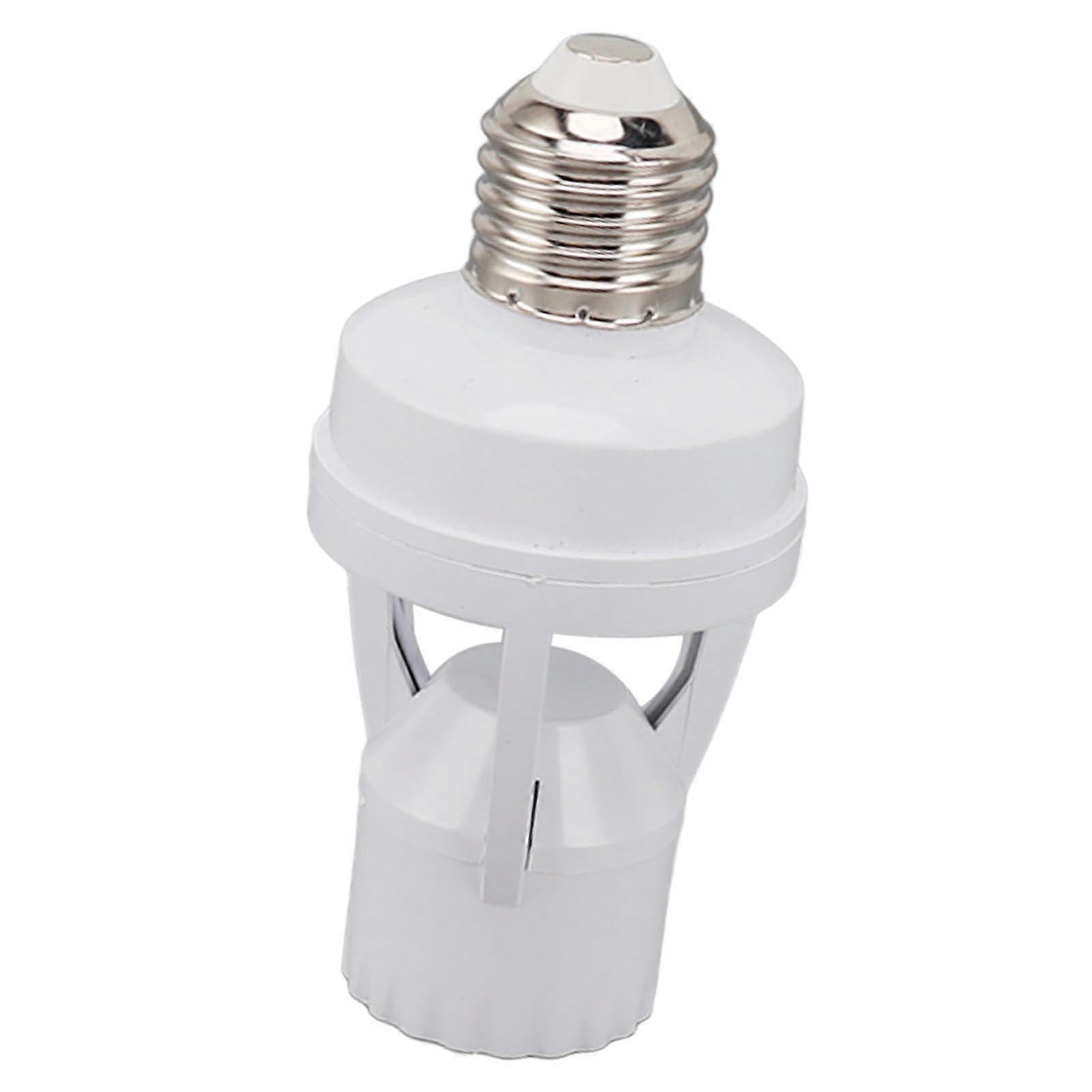 Motion Sensor Light Socket PIR E27 Auto On/Off Night Light Bulb Socket For Basement Garage