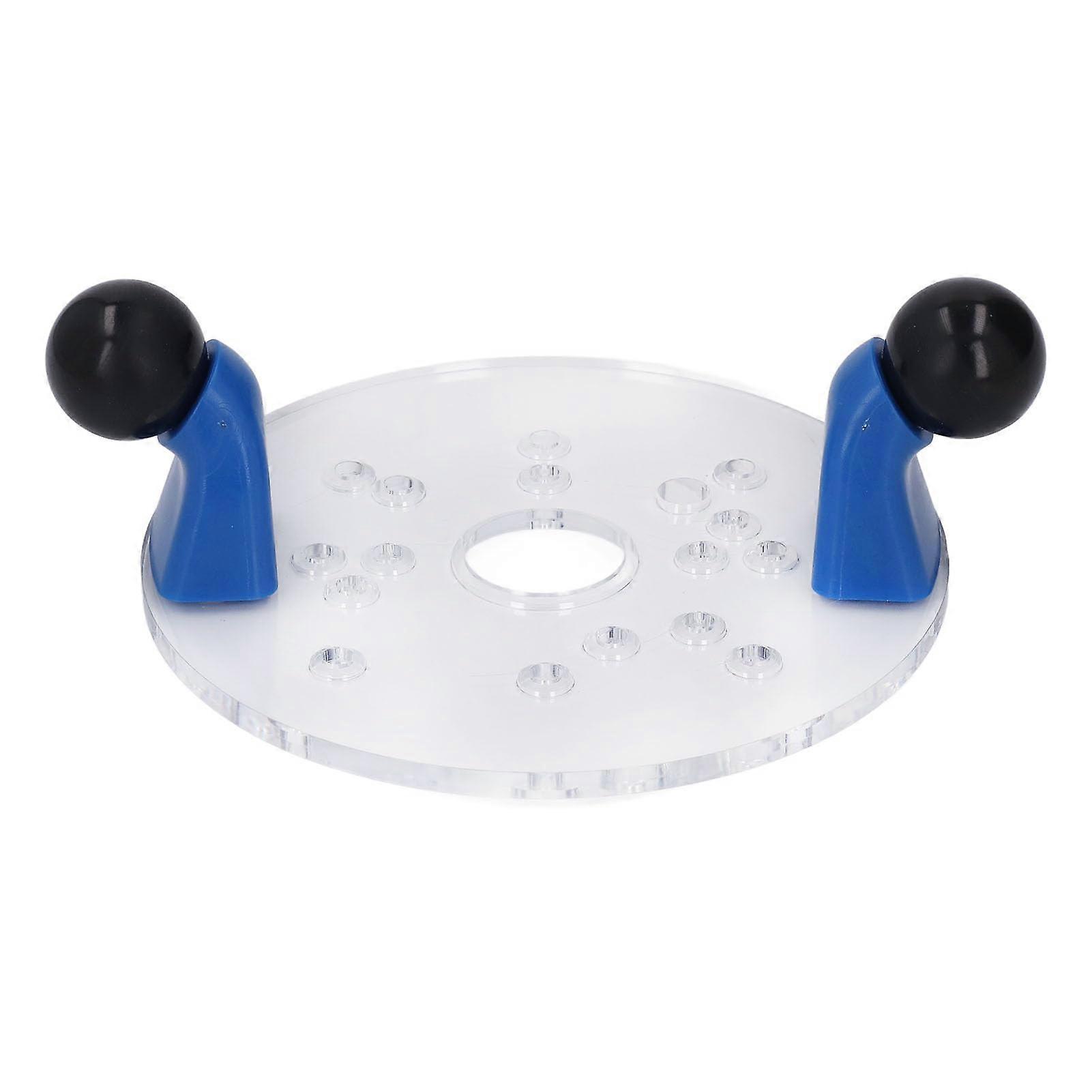 Universal Transparent PVC Router Base Plate with PreDrilled Holes for Precision Woodworking