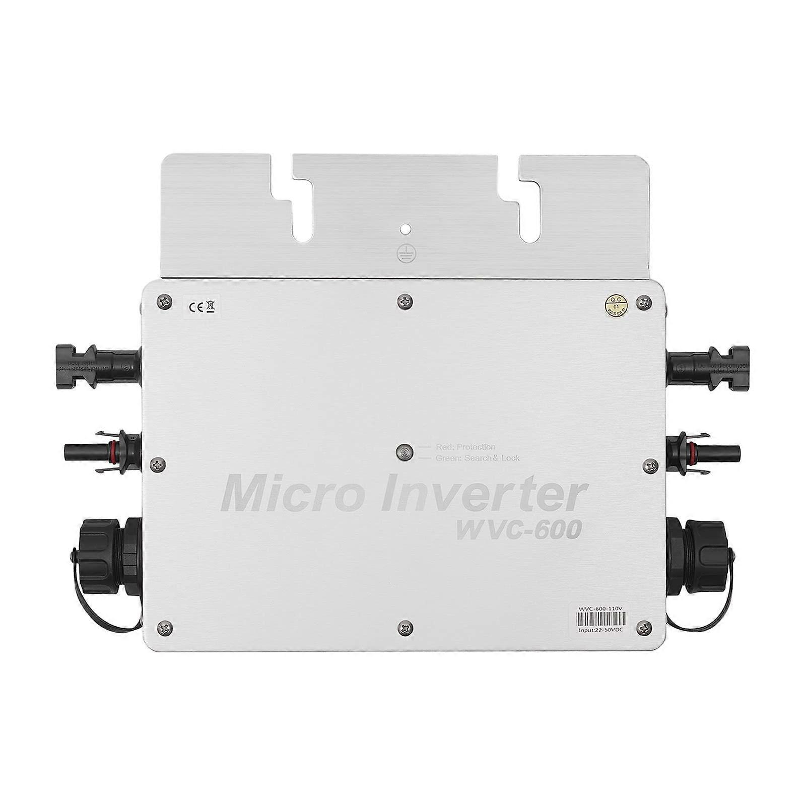 600W MPPT Waterproof Solar Grid Tie Inverter IP65  Efficiency for 30V 36V Panels