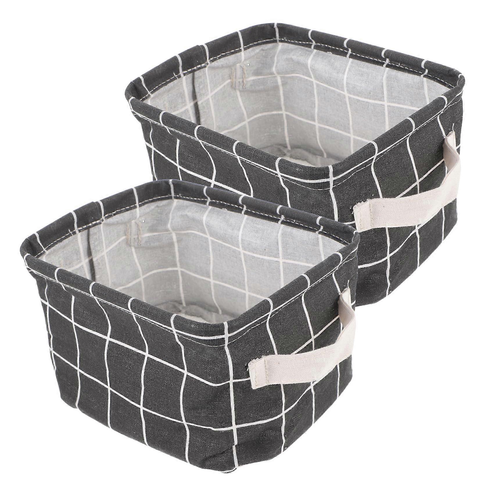 Foldable Cloth Storage Basket with Handles, WearResistant Fabric Bin for MultiRoom Organization