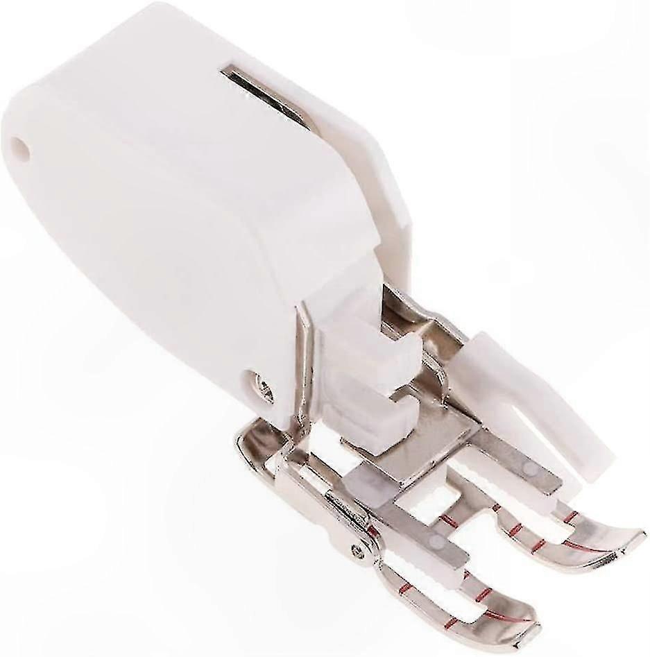 White Open Toe Sewing Machine Presser Foot with Walking Foot (1pc)