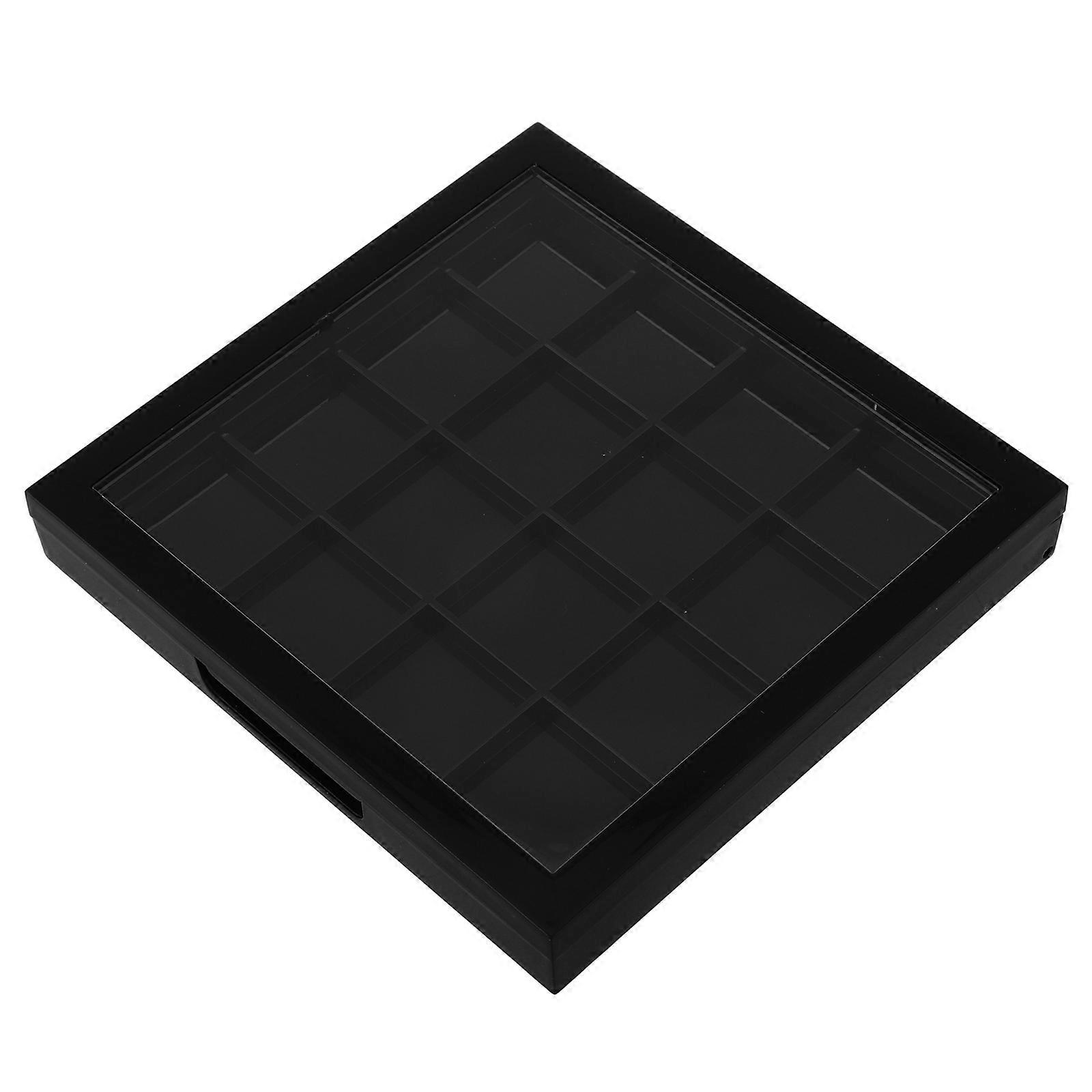 Plastic Eyeshadow Box for Storage Use with 16 Space Compartments