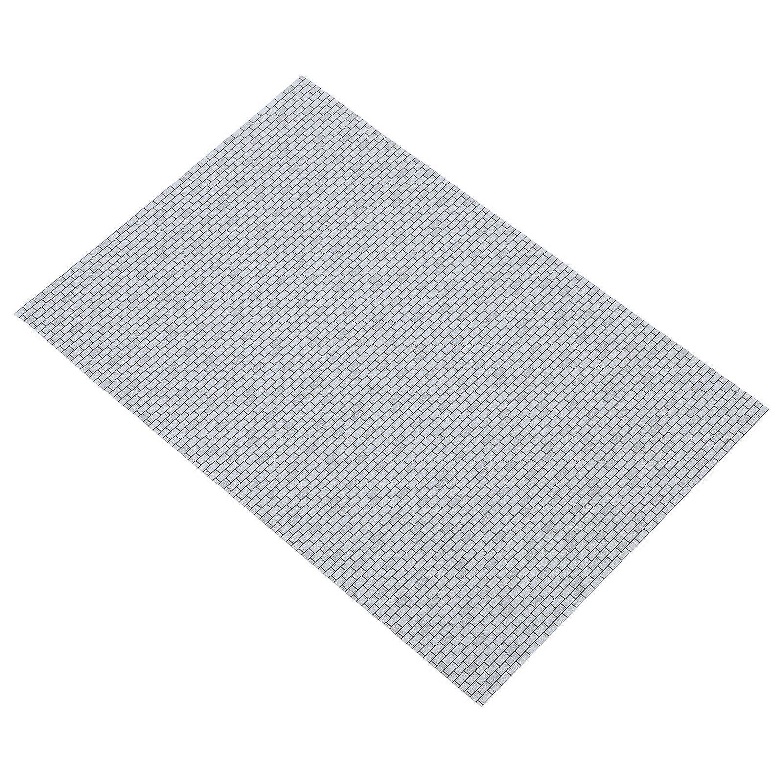 Miniature Simulation Brick Model for DIY Exterior Walls One Sheet ABS Material