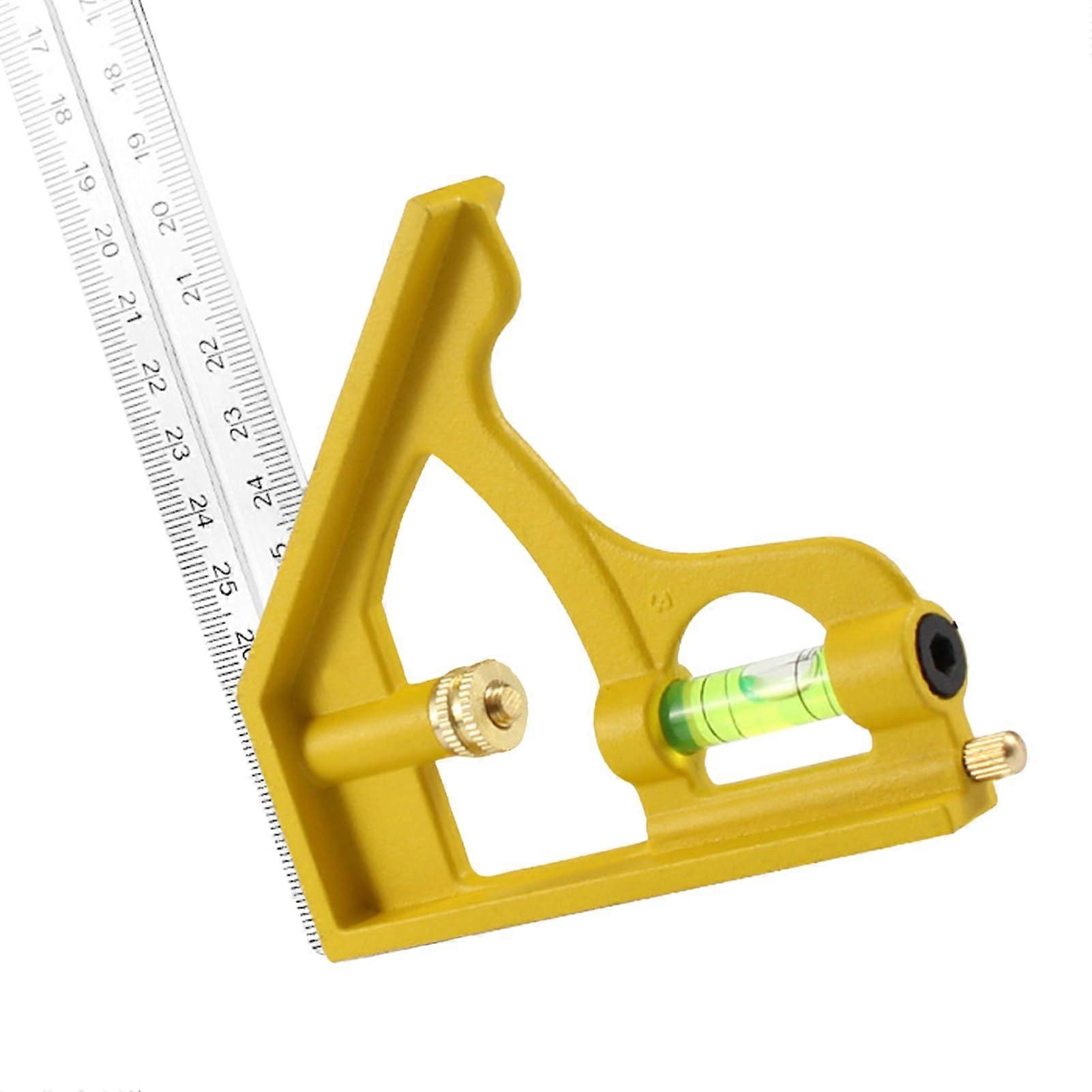 Carpenter Square Aluminum Alloy with Variable Angle Settings and Engraved Scale for Woodworking