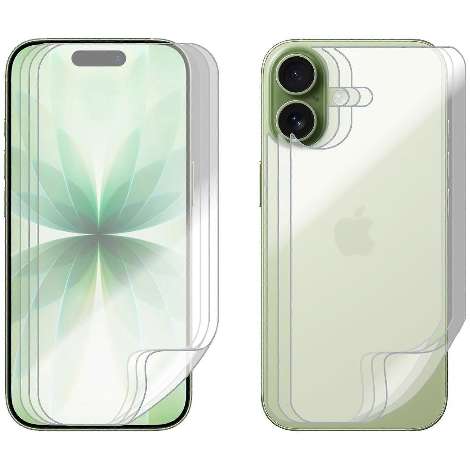 3 Set Soft Pet Film Screen Protector For Apple Iphone 17 Front And Back Bulk