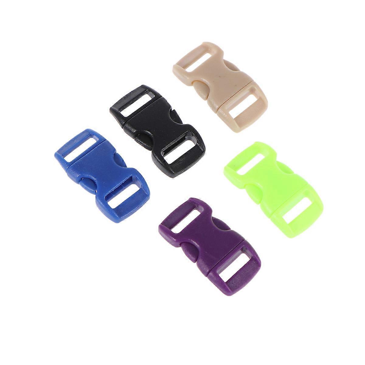 Assorted Color Plastic Strap Buckles Adjustable Side Release Buckles 50Pcs Pack