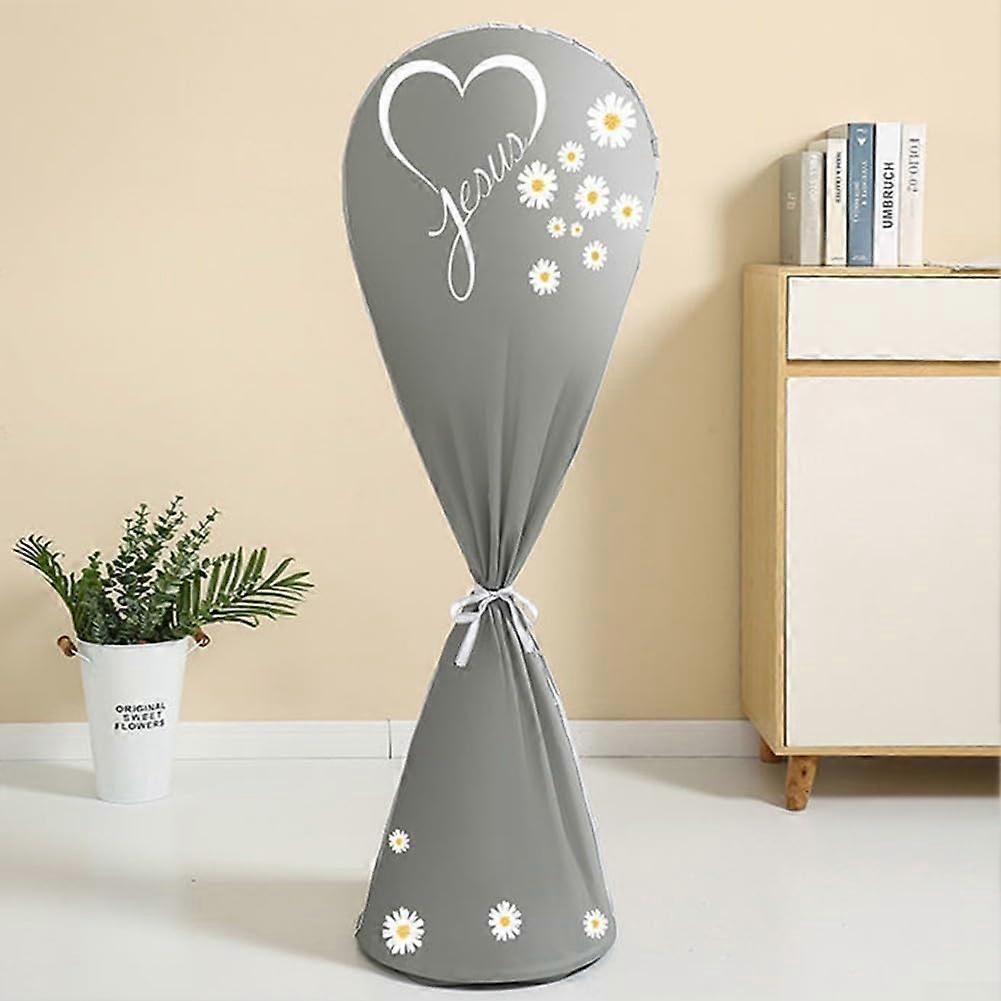 Waterproof Pedestal Fan Cover with Child Safe Design, Elastic Full Coverage, Washable Durable Material