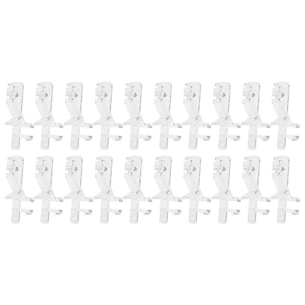 Plastic Blind Clips Valance Clamps for Home 20Pcs Transparent Replacement