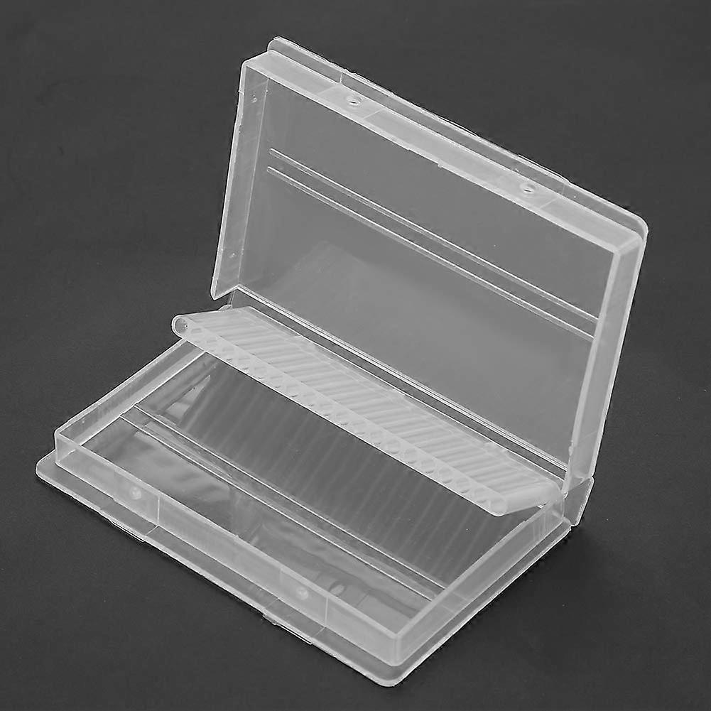 Nail Drill Bit Holder Storage Case Organizes 20 Bits for Manicure Tools with Protective Design