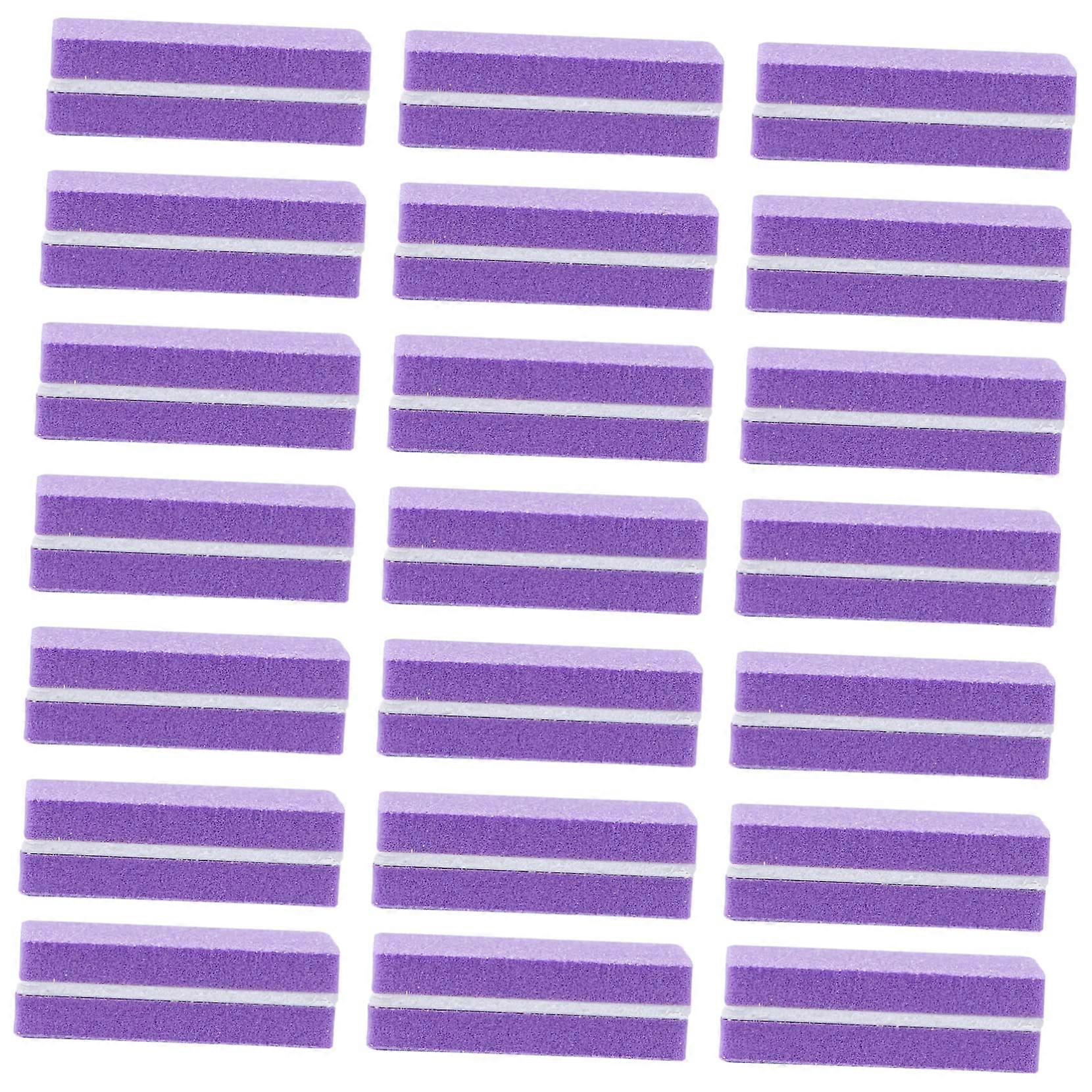 40pcs Mini Sponge Nail File Buffer Blocks DoubleSided for Smooth Finish Professional and Home Use