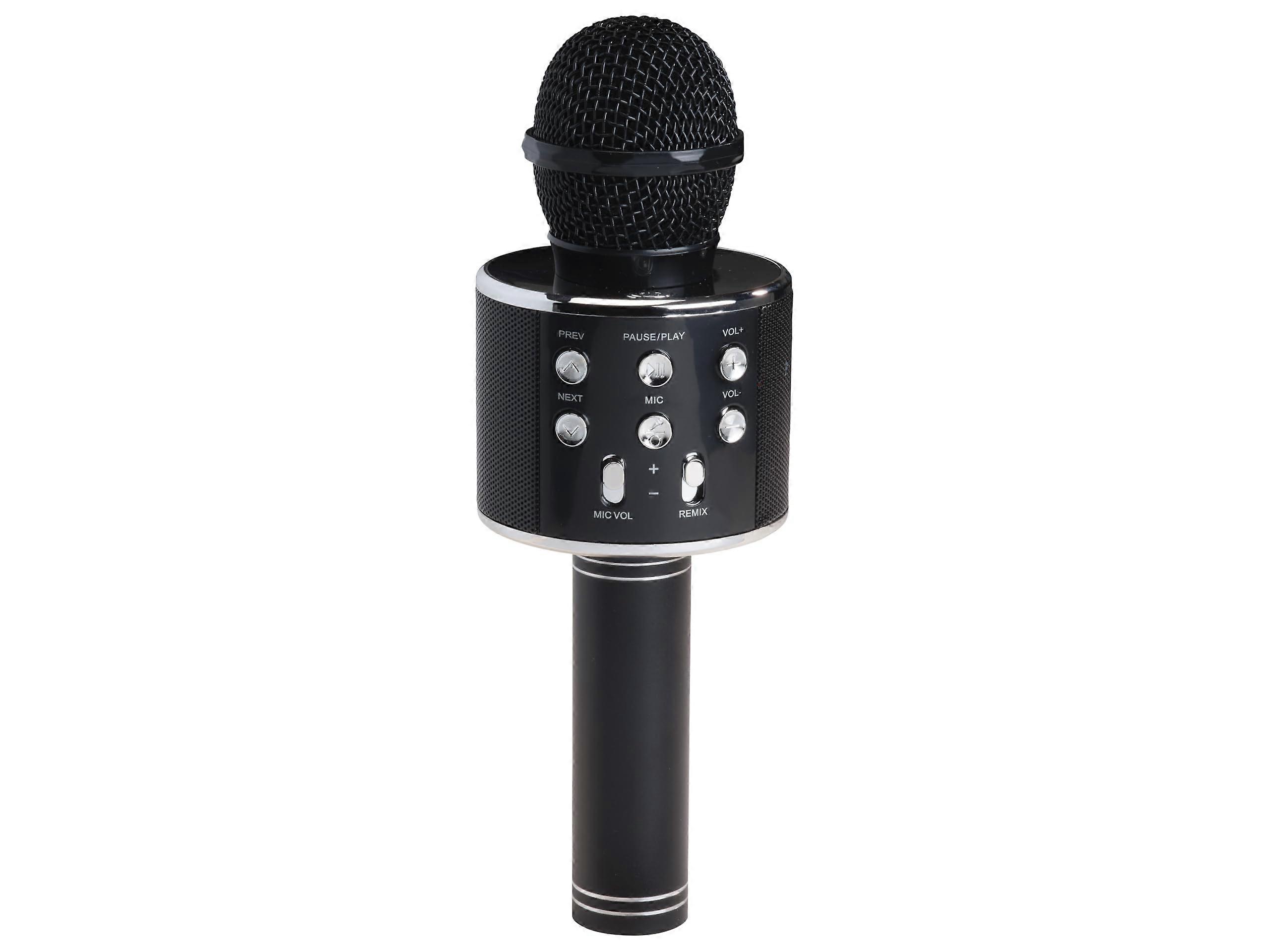 Karaoke Bluetooth Speaker KMS20B with Wireless Mic, LED Lights, Rechargeable Battery for Party