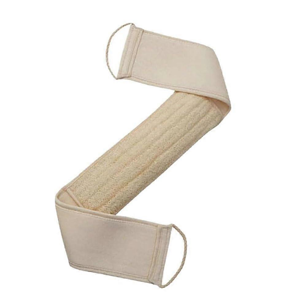 Natural Loofah Back Scrubber for Shower with DualSided Sponge Pad, Extra Long Deep Clean