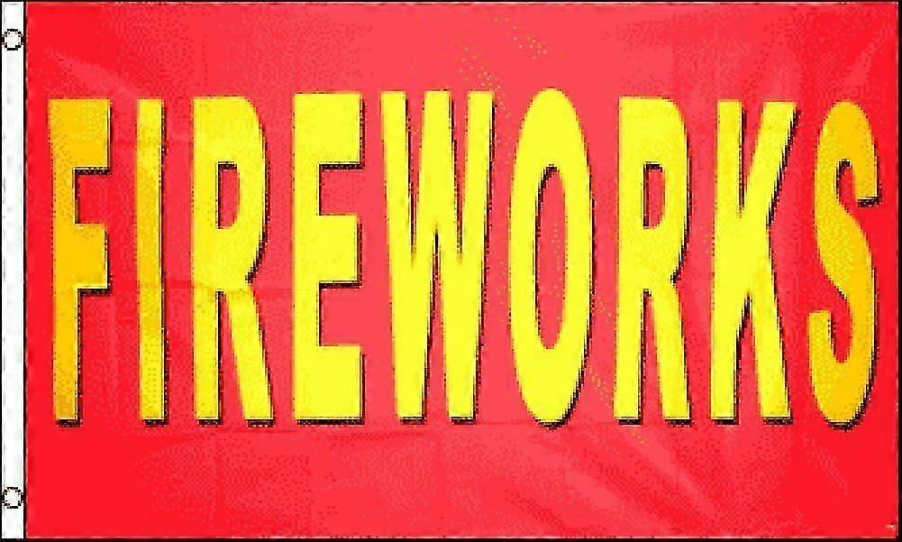 Fireworks (red) Flag Uu 1144