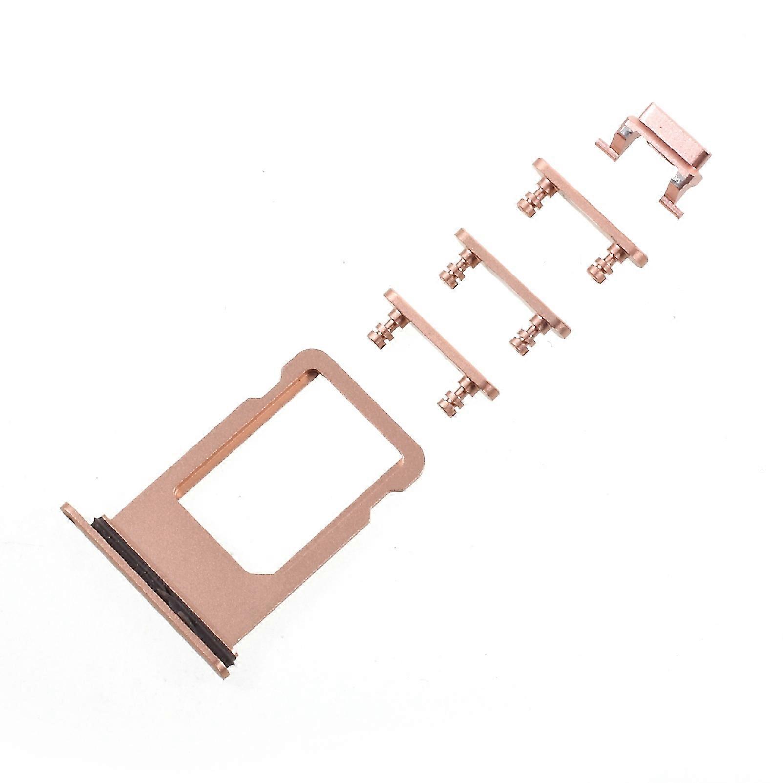 5Pcs/Set Side Button OEM Set (Mute/Power/Volume Buttons + SIM Card Tray) for iPhone 8 Plus