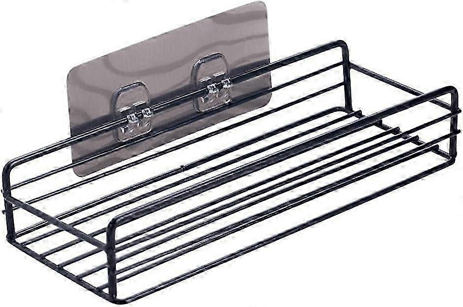 Wall Mounted Bathroom Shelves - Black Shower Storage Rack