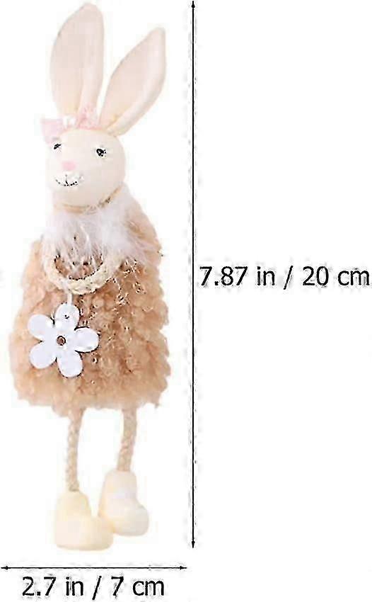 4 Easter Bunny Ornaments Easter Tree Ornaments for Spring Easter Party Supplies