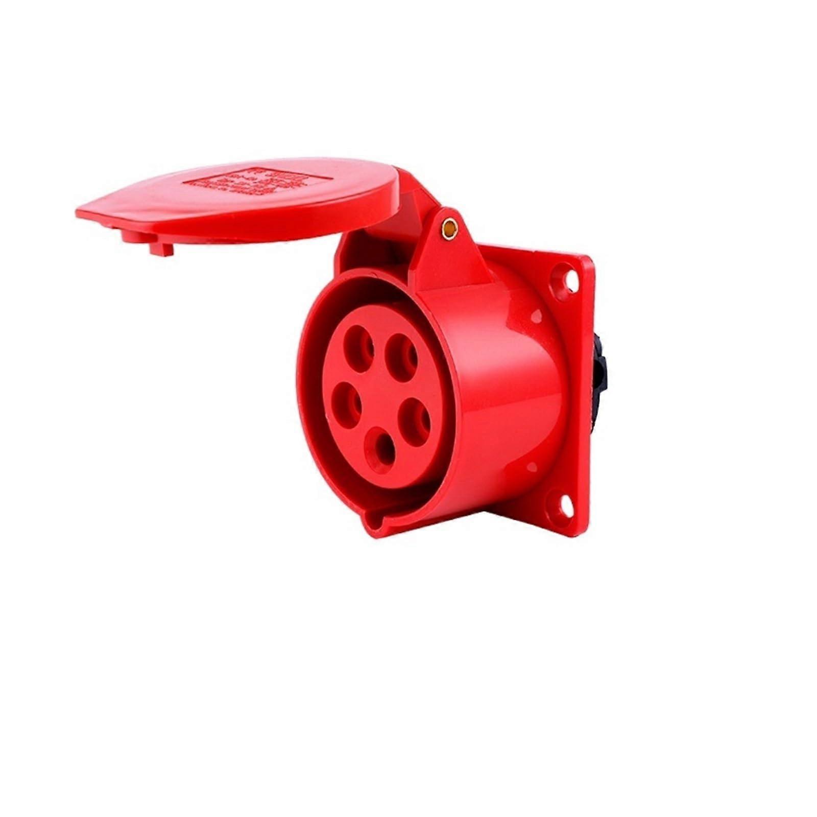 Industrial Plug Socket Waterproof 5 Core 32A Connector with Secure Male Female Docking