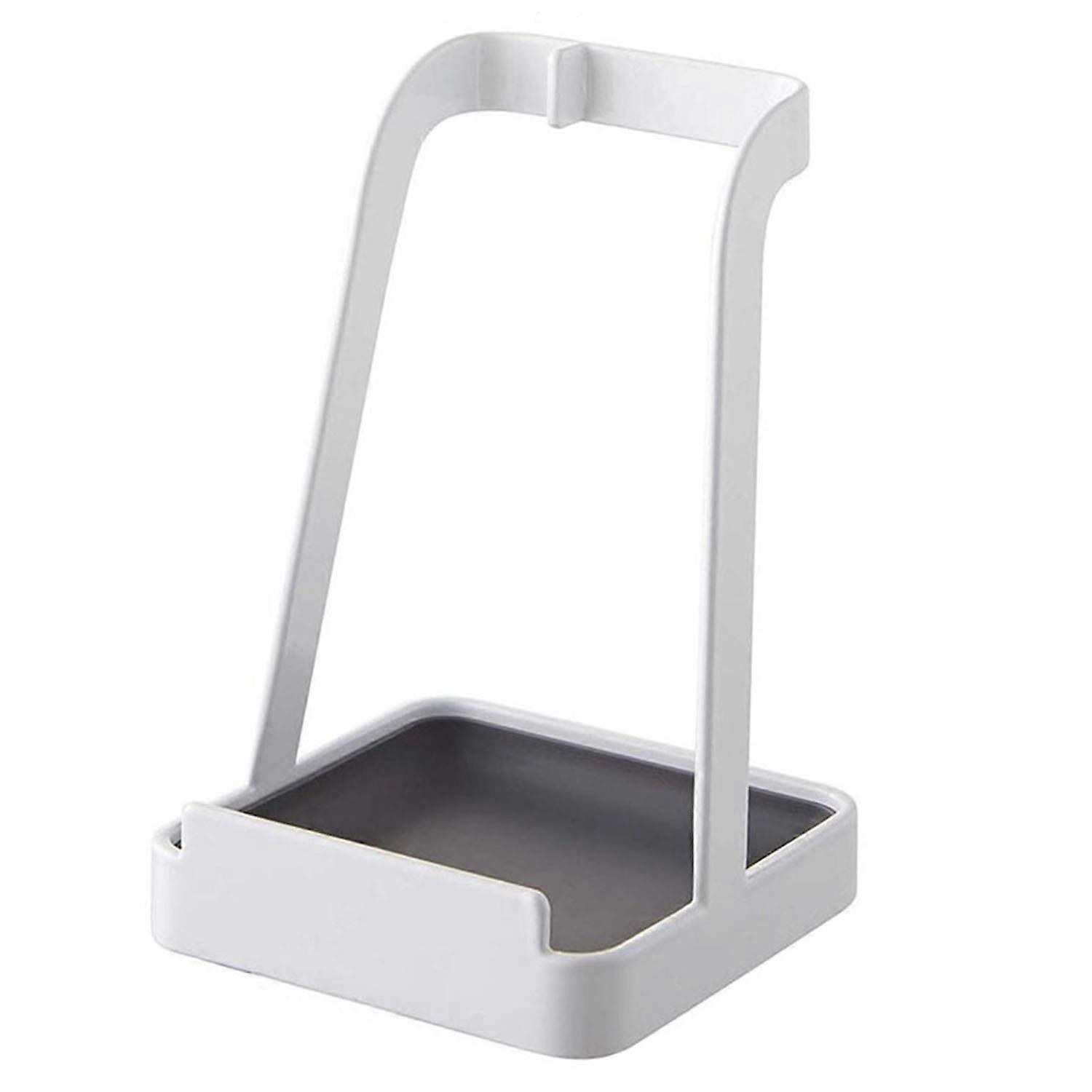 Pot Lid Holder and Spoon Rest with Stable AntiSlip Base, SpaceSaving Kitchen Organizer