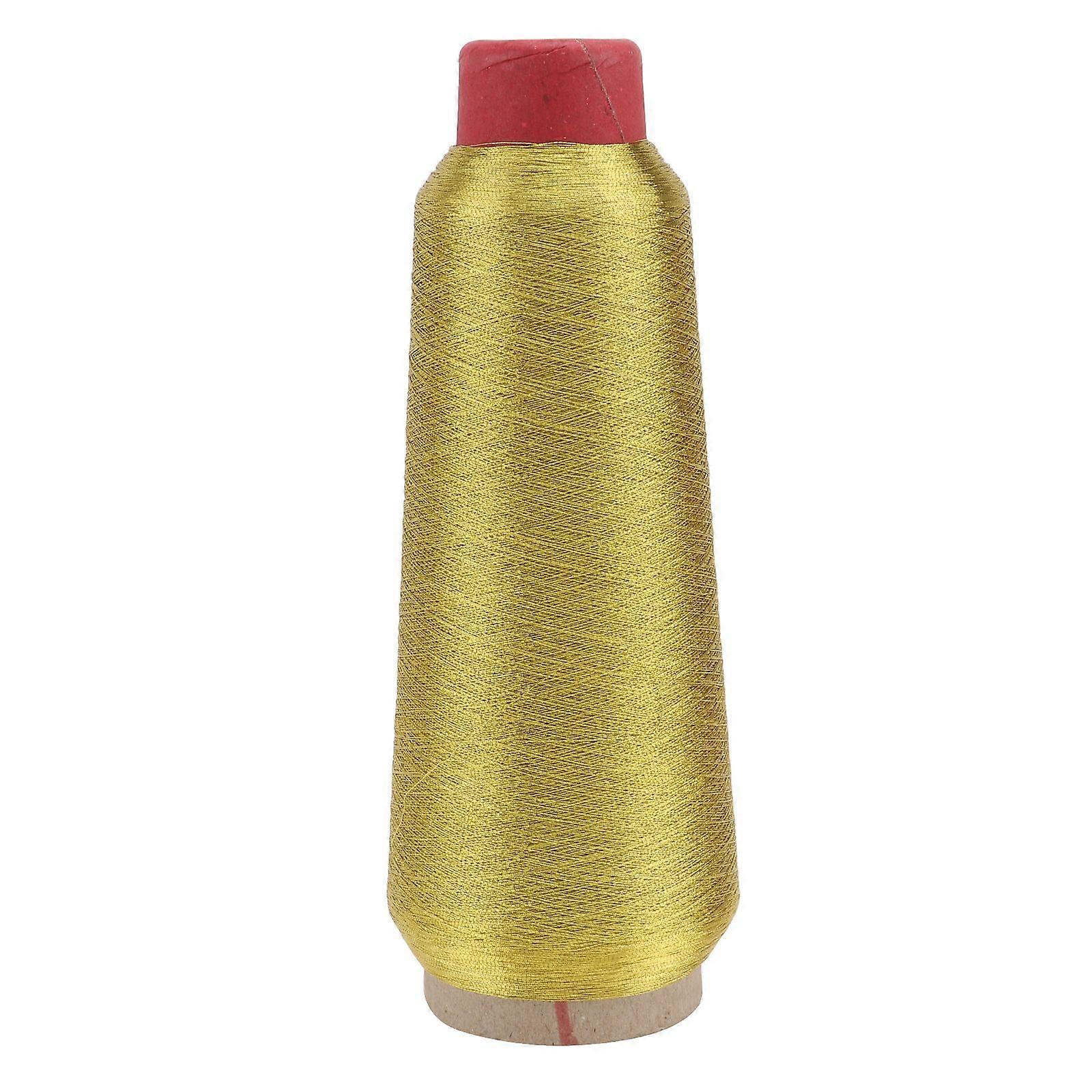 Metallic Machine Embroidery Thread 5000 Yards Spool Polyester Embroidery Machine Thread (Gold)