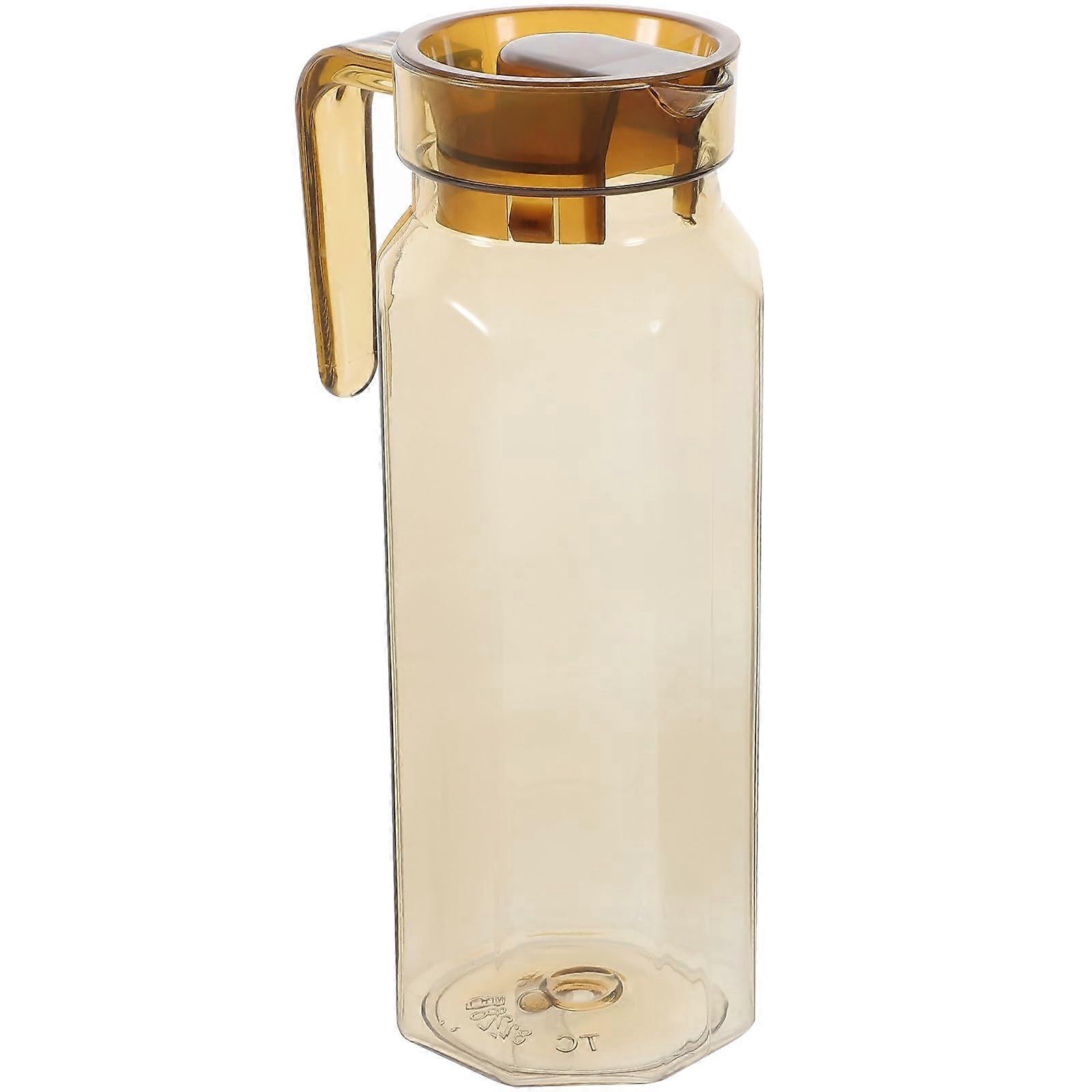 Transparent Octagonal Cold Water Kettle FoodSafe Clear Pitcher for Home Parties Camping