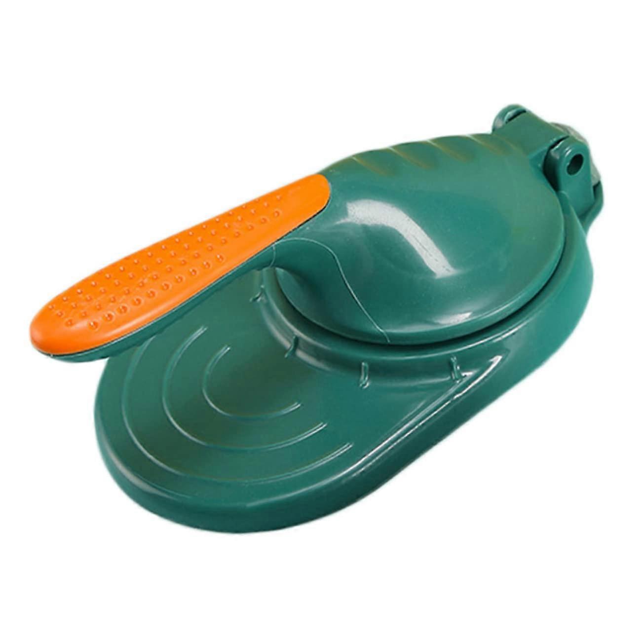 Manual Tortilla Press and Dumpling Maker with Nonstick Surface for Uniform Dough Thickness, Green