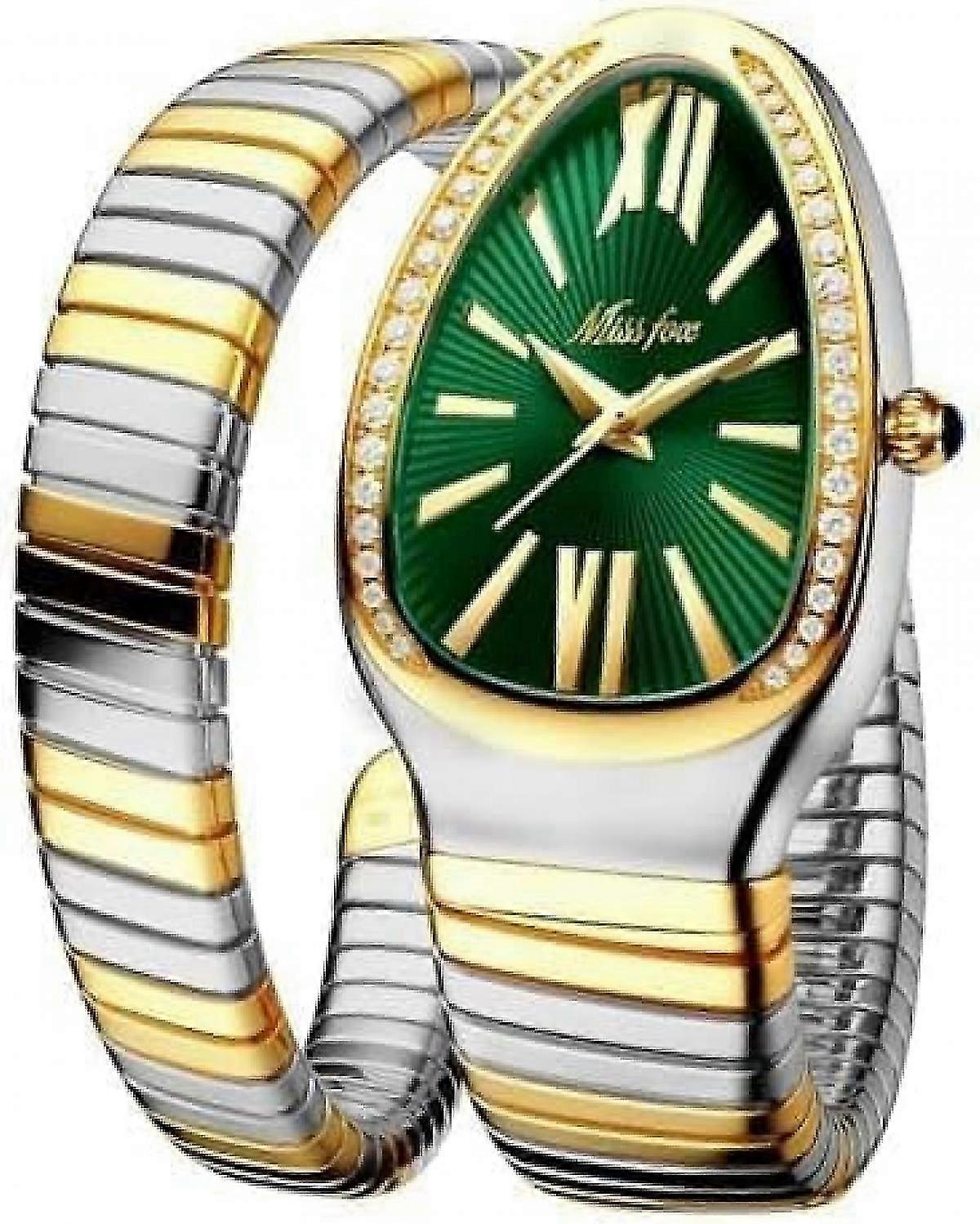 Kvinders Snake Shape Bangle Armbånd Watch