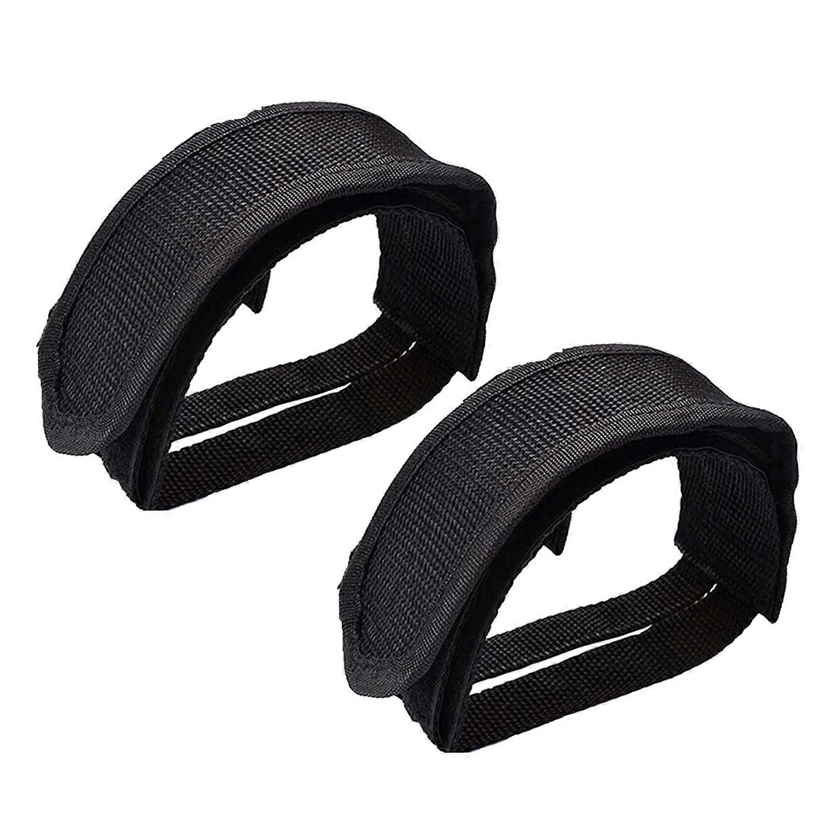 1 Pair Adjustable Bike Pedal Straps Durable Polyester for Fixed Gear and Road Bicycle