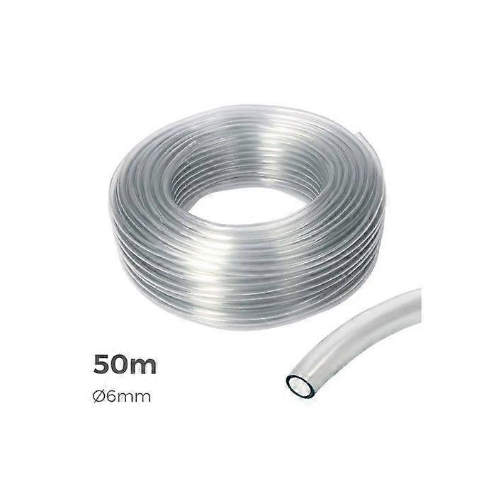 Tube transparent, diamètre intérieur 6 mm, diamètre extérieur 8 mm, rouleau de 50 m